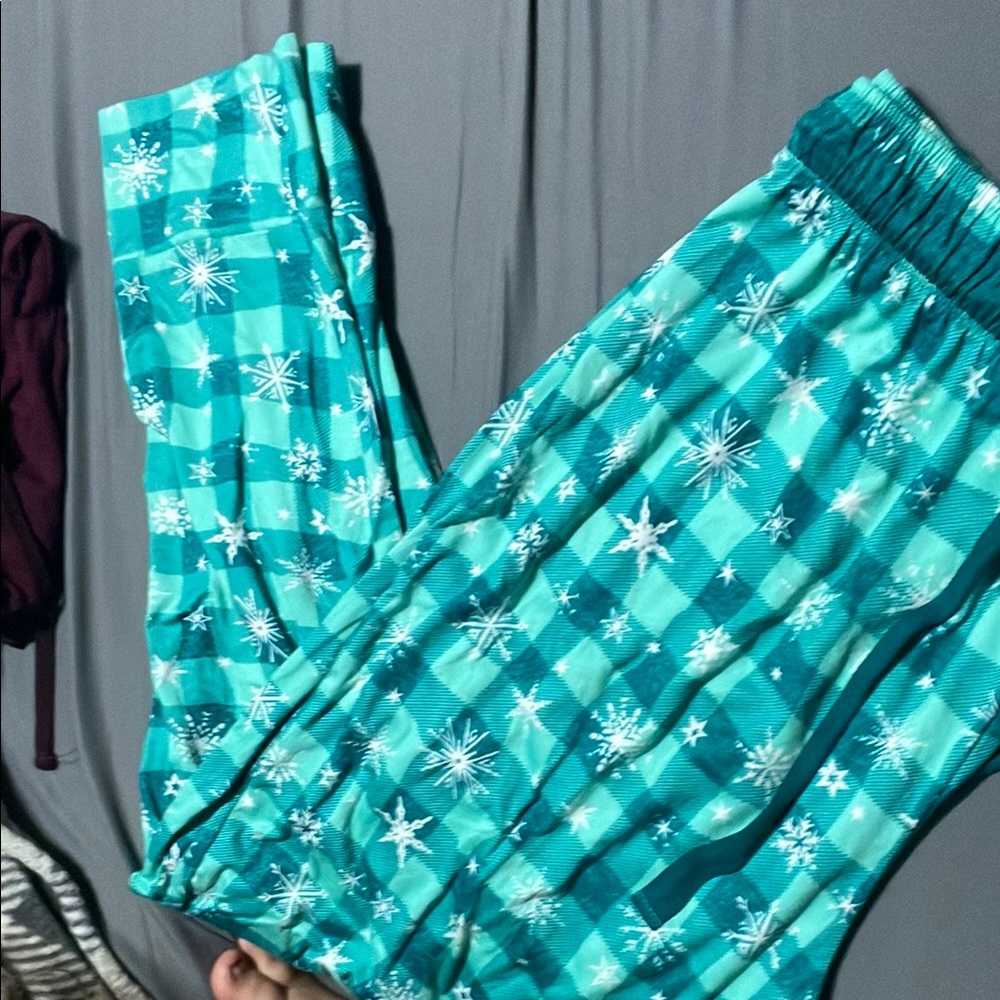 Jaclyn Smith Blue and White Pajama Pants Soft Elastic Waist